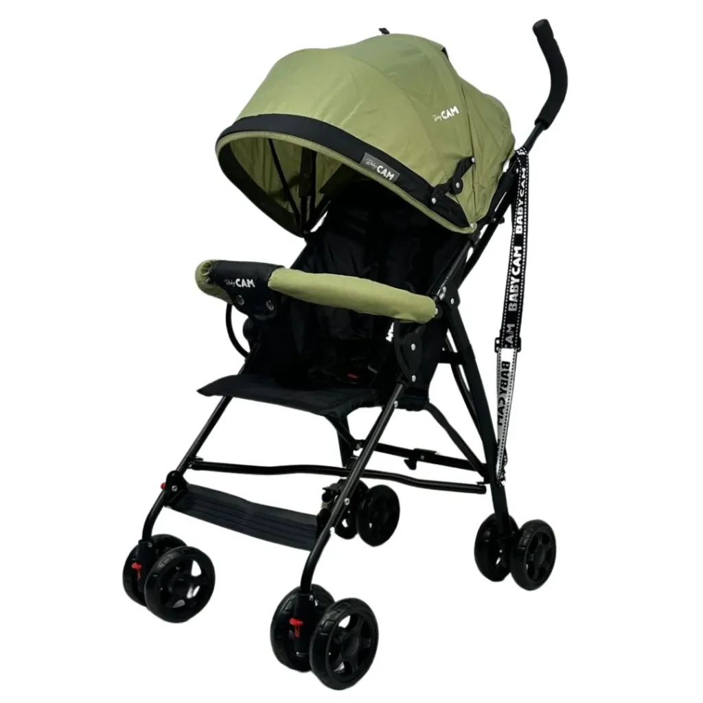 Coche de paseo ligero Baby Cam modelo Atenas en color verde