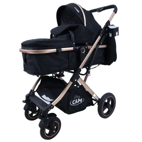 Coche para bebé tipo moisés Baby Cam modelo Galaxy New PBB en color negro