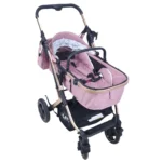 Coche para bebé tipo moisés Baby Cam modelo Galaxy New PBB en color rosado