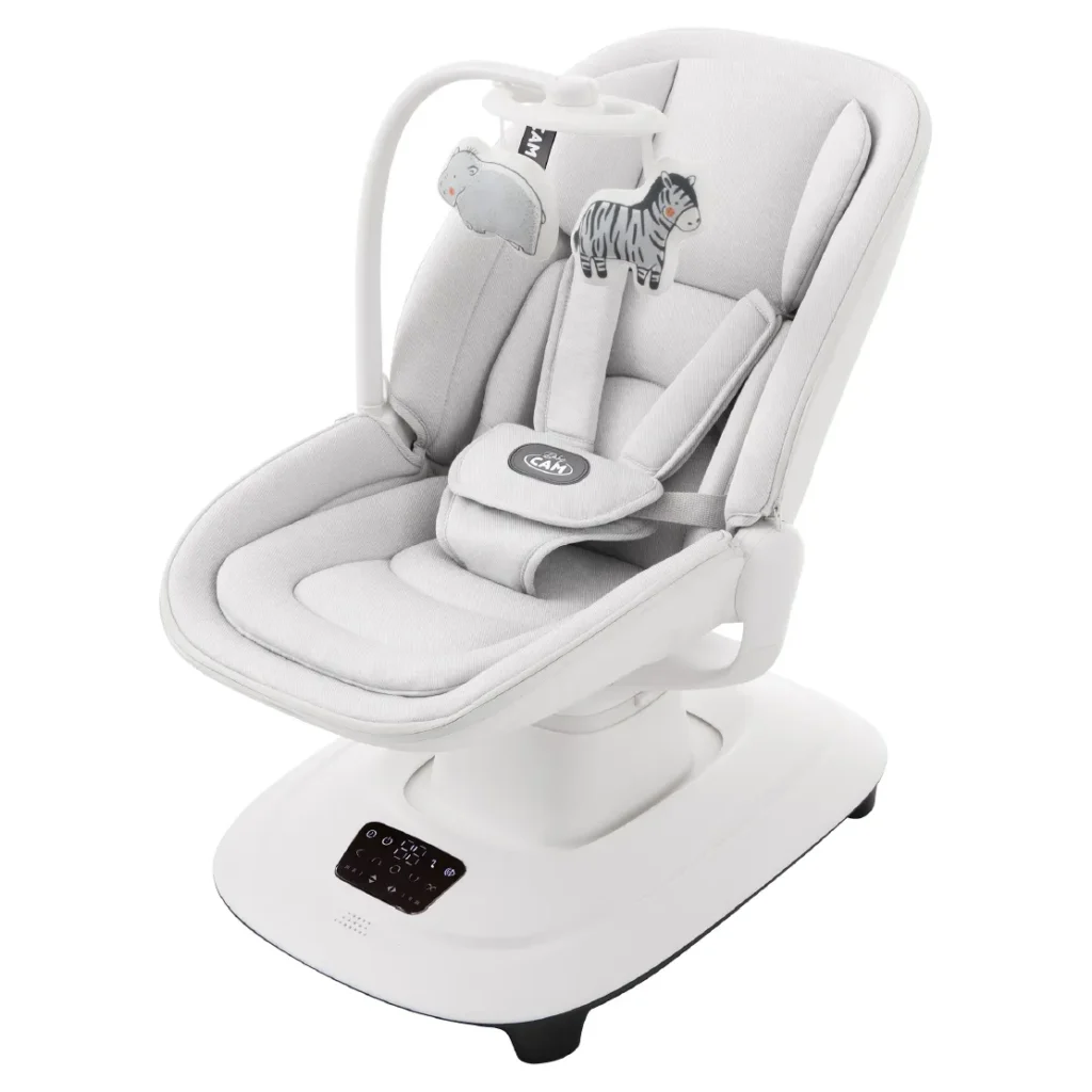Mecedora eléctrica para bebé Baby Cam manéjala desde tu celular y posiciones ajustables