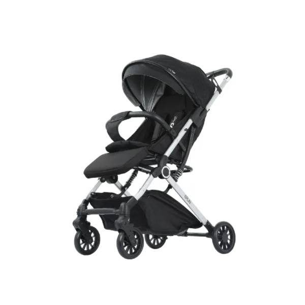 Coche de paseo Baby Cam modelo Splin color negro con estructura resistente y diseño elegante