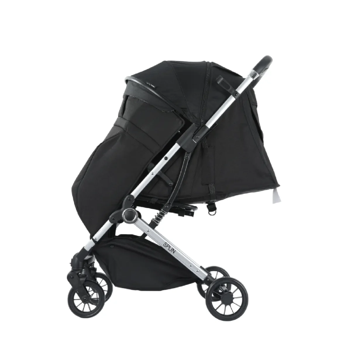 Coche de paseo Baby Cam modelo Splin color negro con estructura resistente y diseño elegante