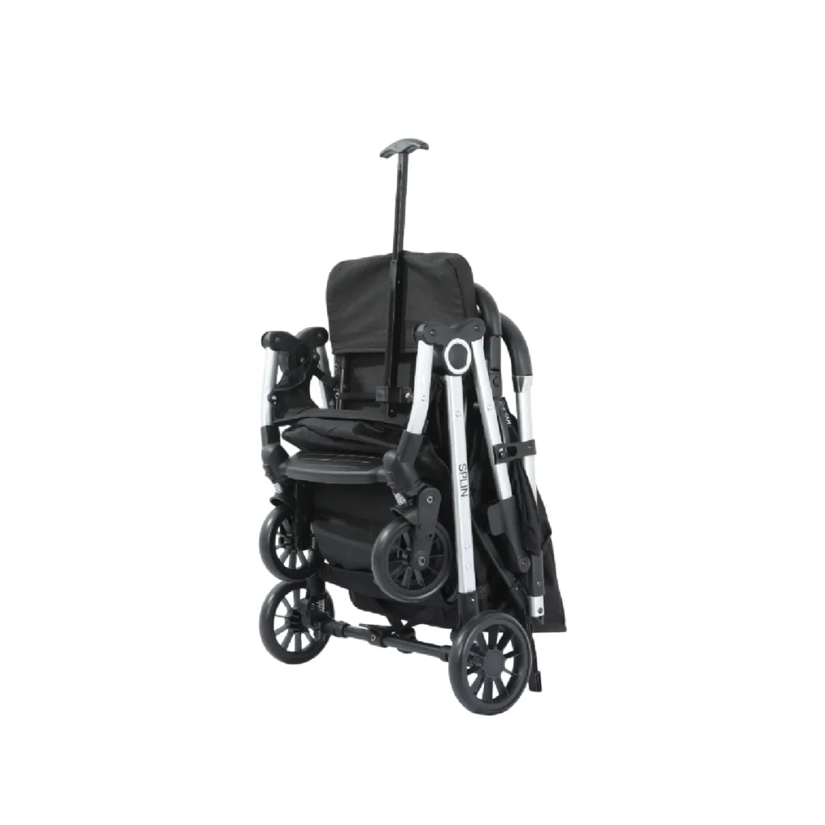 Coche de paseo Baby Cam modelo Splin color negro con estructura resistente y diseño elegante