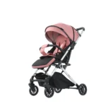 Coche de paseo Baby Cam modelo Splin color rosado con estructura resistente y diseño elegante