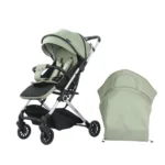 Coche de paseo Baby Cam modelo Splin color verde con estructura resistente y diseño elegante