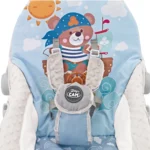 silla Bouncer Baby Cam con vibración, bandeja desmontable, música y diseño colorido