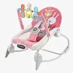silla Bouncer Baby Cam con vibración, bandeja desmontable, música y diseño colorido