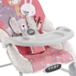 silla Bouncer Baby Cam con vibración, bandeja desmontable, música y diseño colorido