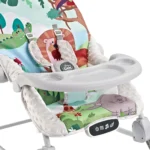 silla Bouncer Baby Cam con vibración, bandeja desmontable, música y diseño colorido