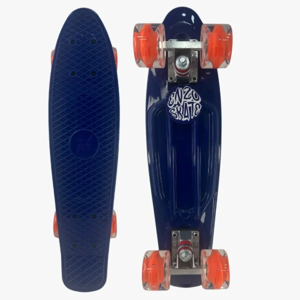 Skate tipo penny board Enzo Skate con ruedas de colores LED oxie pro