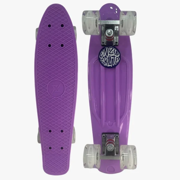 Skate tipo penny board Enzo Skate con ruedas de colores LED oxie pro