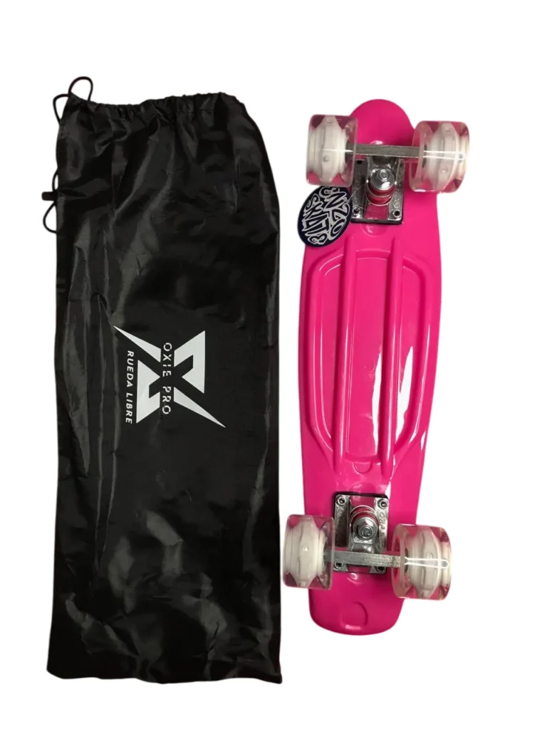 Skate tipo penny board Enzo Skate con ruedas de colores LED oxie pro