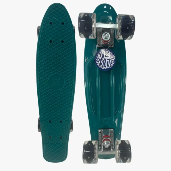 Skate tipo penny board Enzo Skate con ruedas de colores LED oxie pro