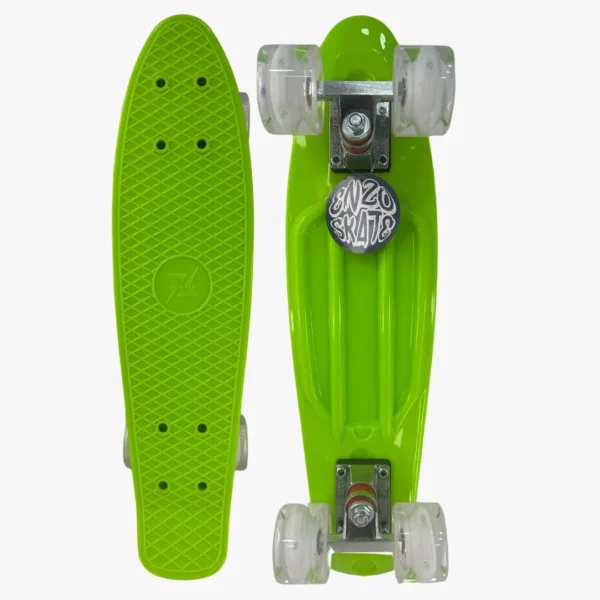Skate tipo penny board Enzo Skate con ruedas de colores LED oxie pro