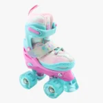 Patines de cuatro ruedas Oxie Roller modelo Gammaroller en color turquesa y rosa para niñas
