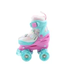 Patines de cuatro ruedas Oxie Roller modelo Gammaroller en color turquesa y rosa para niñas
