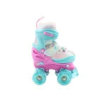 Patines de cuatro ruedas Oxie Roller modelo Gammaroller en color turquesa y rosa para niñas