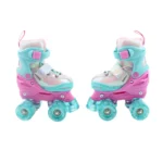 Patines de cuatro ruedas Oxie Roller modelo Gammaroller en color turquesa y rosa para niñas