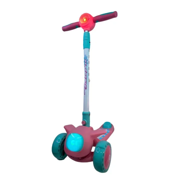 Scooter infantil Oxie Pro New Lexus de 3 ruedas con luces LED, modelos en azul-rojo y rosa-turquesa