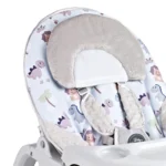 Baby bouncer Baby Cam celeste con juguetes colgantes y diseño de animales