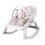 Baby bouncer Baby Cam rosado con juguetes colgantes y diseño de animales