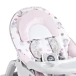 Baby bouncer Baby Cam rosado con juguetes colgantes y diseño de animales