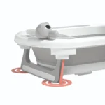 Bañera para bebé Baby Cam gris con soporte náutico acolchado