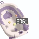 Bañera para bebé Baby Cam morado con soporte náutico acolchado