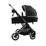 Coche de paseo para bebé Ibiza negro de Baby Cam con toldo y canastilla
