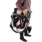 Coche de paseo para bebé Ibiza rosado de Baby Cam con toldo y canastilla