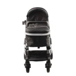 Coche de paseo para bebé Ibiza rosado de Baby Cam con toldo y canastilla