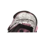 Coche de paseo para bebé Ibiza rosado de Baby Cam con toldo y canastilla