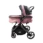 Coche de bebé Baby Cam Londres rosado con capazo convertible