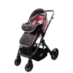 Coche de bebé Baby Cam Londres rosado con capazo convertible