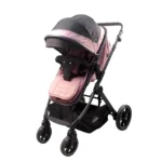Coche de bebé Baby Cam Londres rosado con capazo convertible