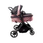 Coche de bebé Baby Cam Londres rosado con capazo convertible