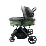 Coche de bebé Baby Cam Londres verde con capazo convertible