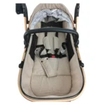 Coche de bebé con carseat Baby Cam Galaxy New Premium color beige