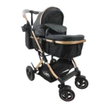 Coche de bebé con carseat Baby Cam Galaxy New Premium color negro
