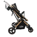 Coche de bebé con carseat Baby Cam Galaxy New Premium color negro