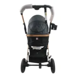 Coche de bebé con carseat Baby Cam Galaxy New Premium color negro