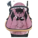 Coche de bebé con carseat Baby Cam Galaxy New Premium color rosado