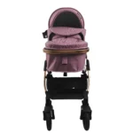 Coche de bebé con carseat Baby Cam Galaxy New Premium color rosado