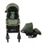 Coche de bebé con carseat Baby Cam Galaxy New Premium color verde