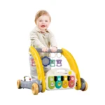 Andador Gimnasio 2 en 1 Baby Cam gris – Musical y Educativo