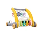 Andador Gimnasio 2 en 1 Baby Cam gris – Musical y Educativo