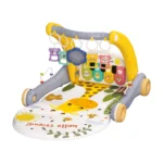 Andador Gimnasio 2 en 1 Baby Cam gris – Musical y Educativo