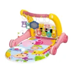 Andador Gimnasio 2 en 1 Baby Cam rosado amarillo – Musical y Educativo