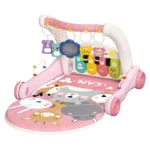 Andador Gimnasio 2 en 1 Baby Cam rosado – Musical y Educativo