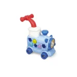 Tren montable Baby Cam azul con juegos interactivos y sonidos.